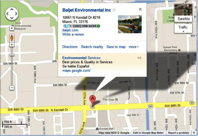 Baljet Environmental address
